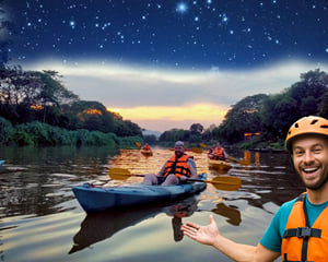 Chiang Mai Night Light Kayaking